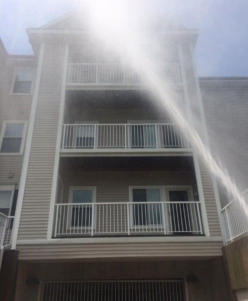 Apartment complex exterior soft washing in Vero Beach, FL