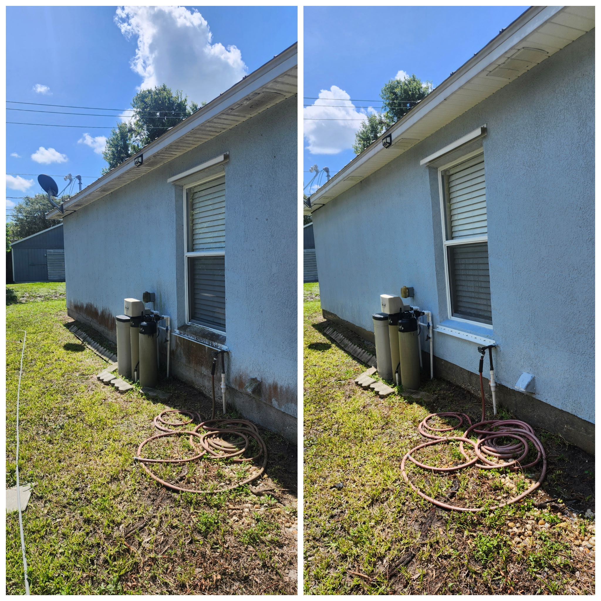 House exterior soft washing in Port St. Lucie, FL