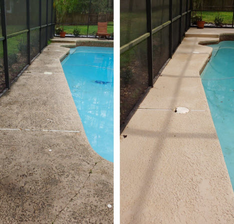 Pool deck pressure cleaning in Vero Beach, FL